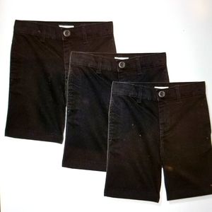 Nwot  boys uniform woven flat front shorts lot of 3 size 5s